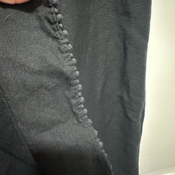 Zozo Linen Cropped  High rise detailed hemline size 12 EUC - Picture 4 of 5